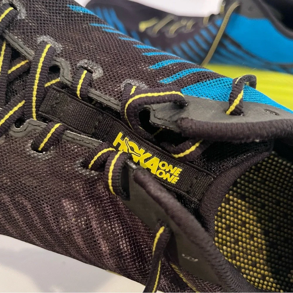 Men’s US 11 Hoka One One Rincon Black Citrus Running Sneakers 1102874 BCTRS - Picture 7 of 16